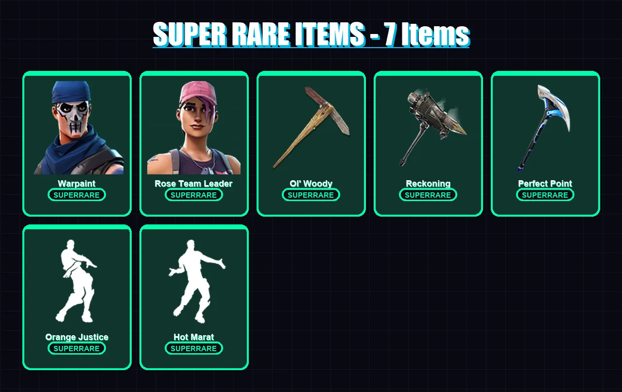 [PS4/PS5/XBOX/PC] | Warpaint | Rose Team Leader | Lynx | Drift | Ragnarok | 38 skin | 40 pickaxe | 36 emote | 36 glider | Lv433 — Fortnite account