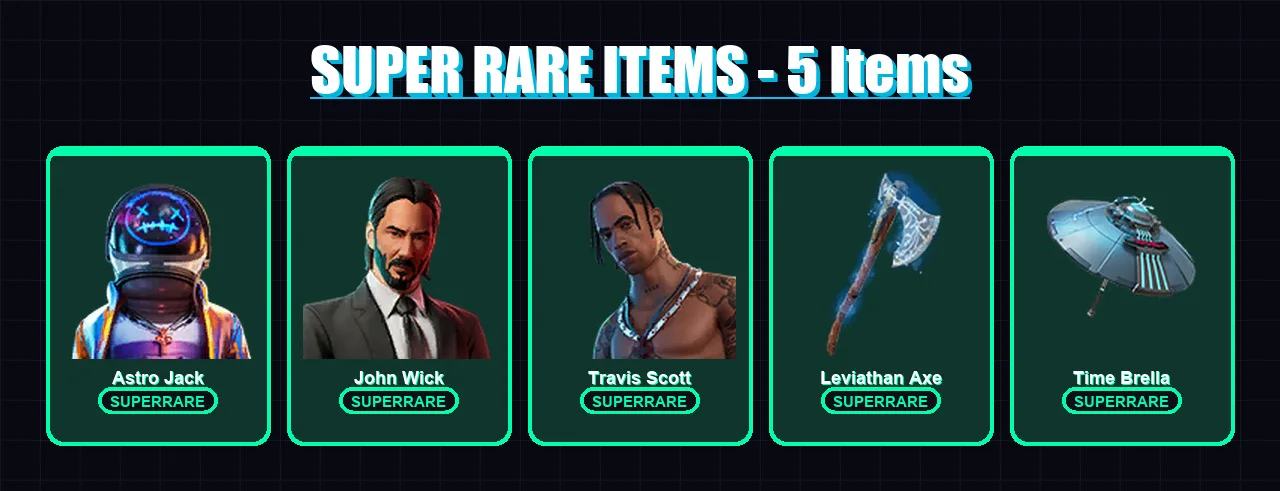 [SWITCH/XBOX/PSN/PC] | Astro Jack | John Wick | Travis Scott | Deadpool | Menace | 499 skin | 467 pickaxe | 304 emote | 260 glider | Lv3496