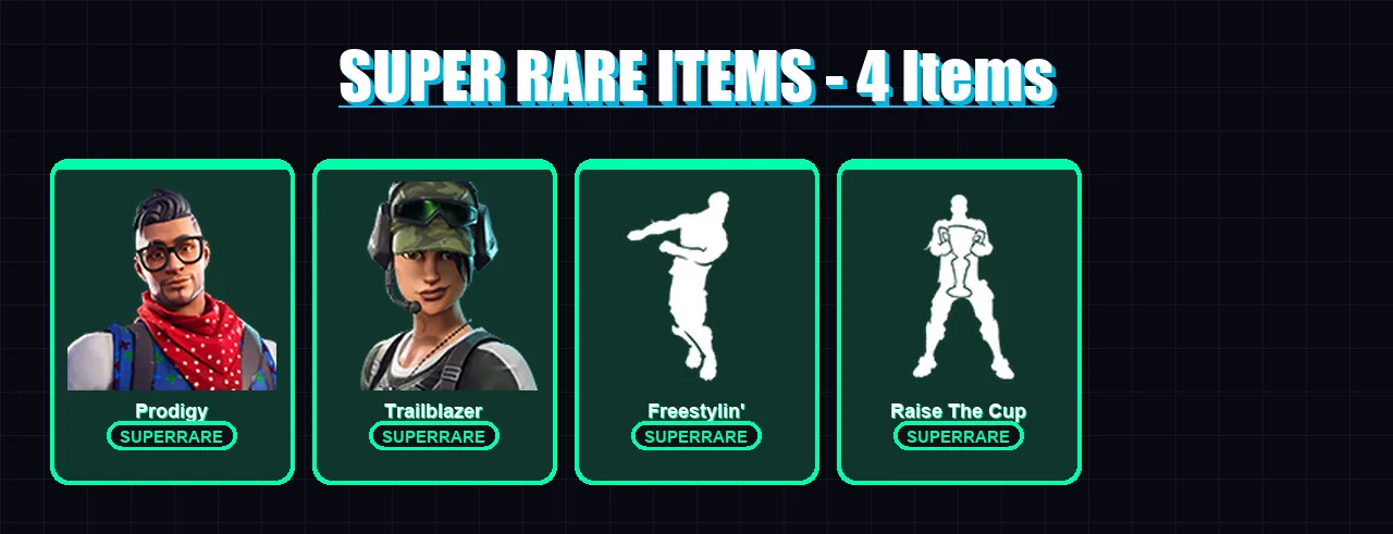 [PS4/PS5/XBOX/PC] | Prodigy | Trailblazer | Fade | Kit | Jules | 19 skin | 21 pickaxe | 26 emote | 26 glider | Lv456