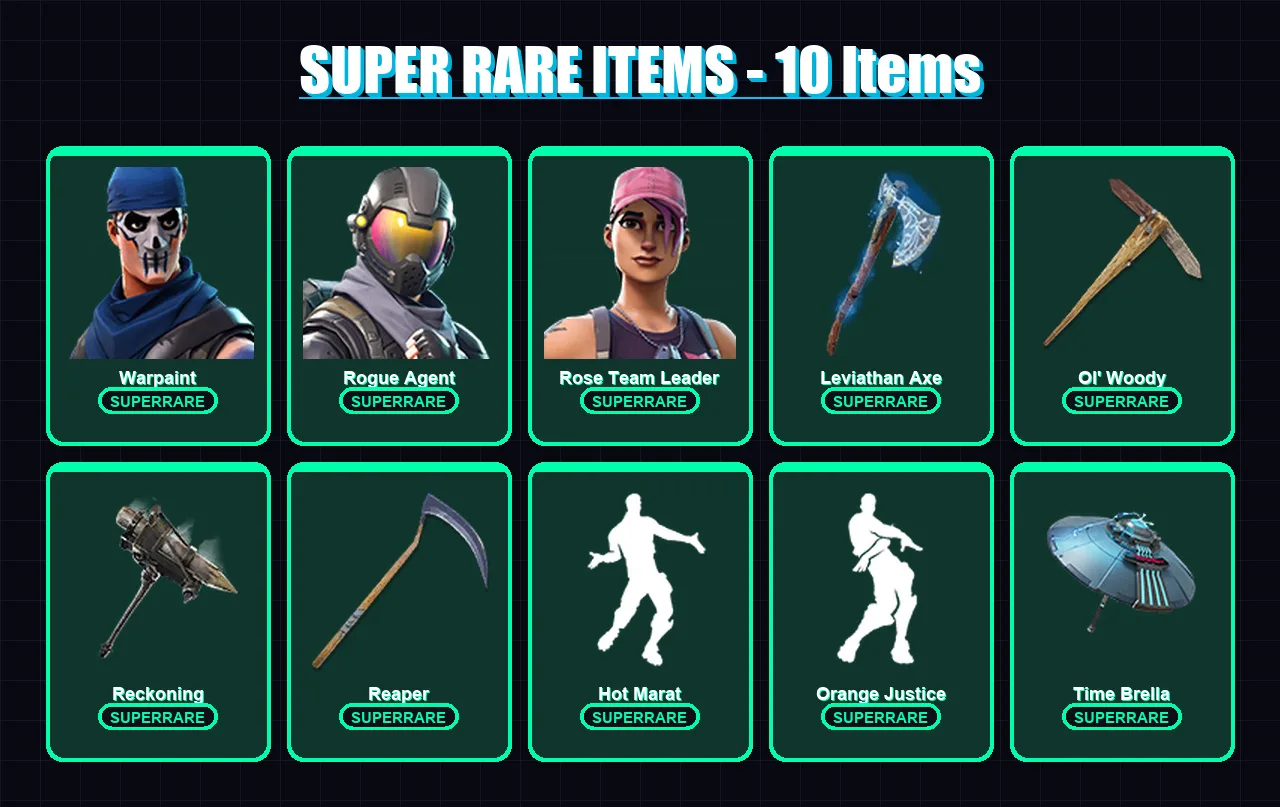 [PS4/PS5/PC] | Warpaint | Rogue Agent | Rose Team Leader | Fade | Gear Specialist Maya | 136 skin | 157 pickaxe | 130 emote | 132 glider | Lv1957