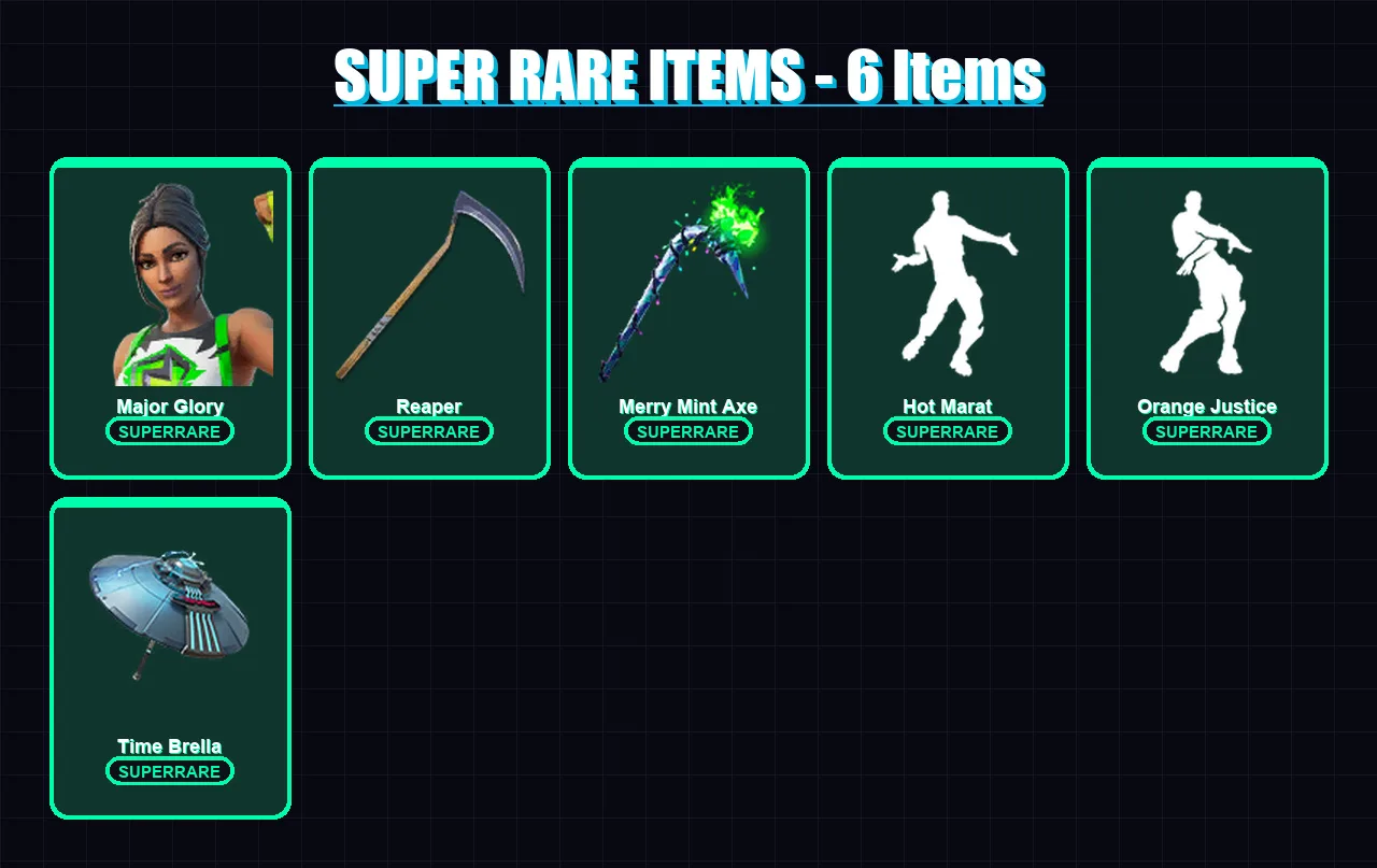 [PC] | Major Glory | Twyn | Hybrid | Blackheart | Ronin | 97 skin | 163 pickaxe | 116 emote | 142 glider | Lv2453 — Fortnite account