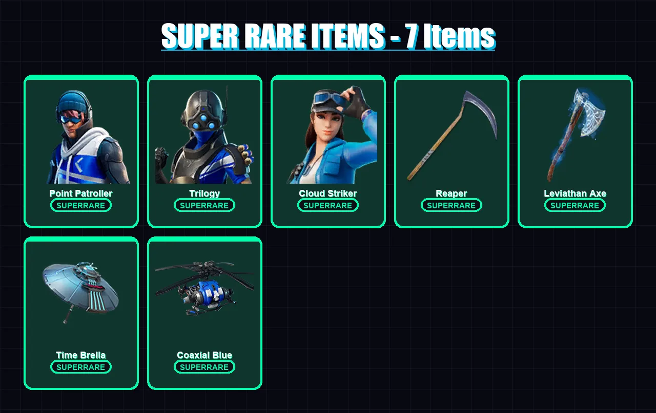[PS4/PS5/XBOX/PC] | Point Patroller | Trilogy | Cloud Striker | 195 skin | Lv5020