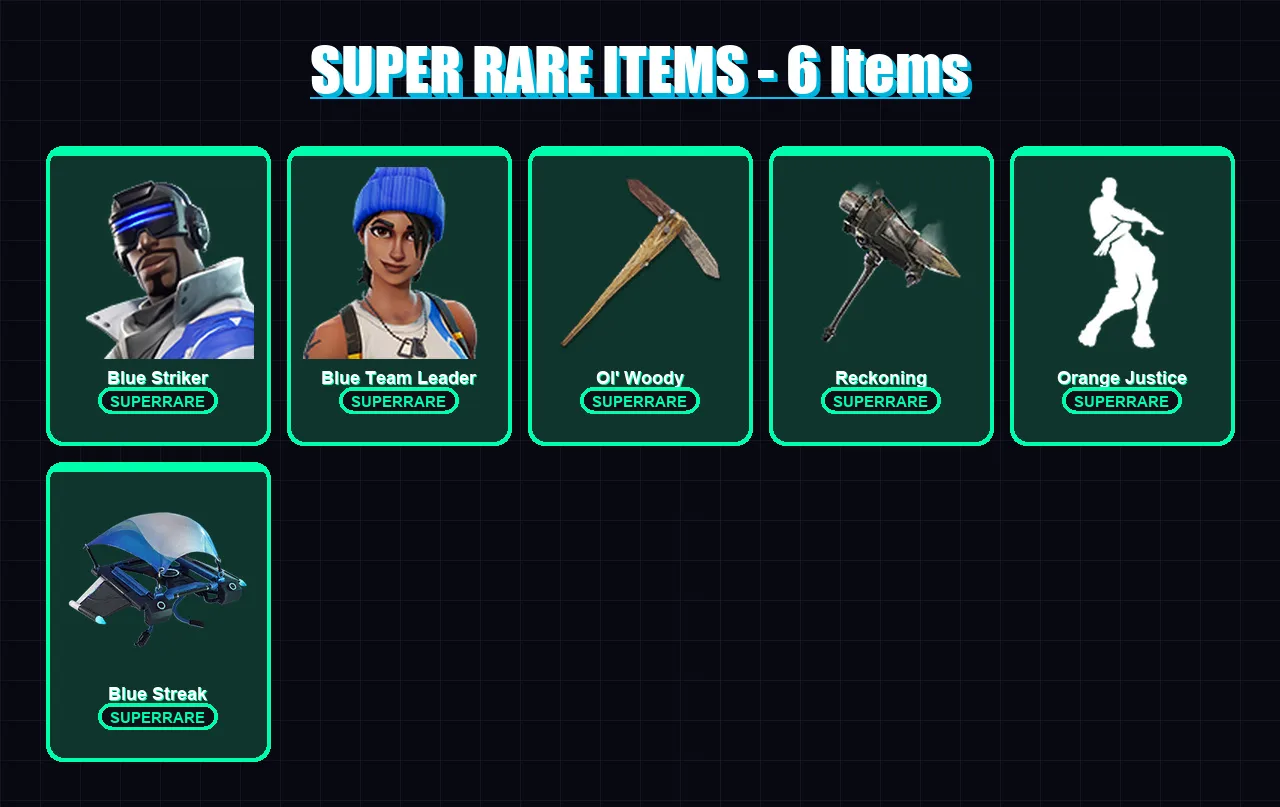 [PC/XBOX/PSN] | Blue Striker | Blue Team Leader | Deadpool | Drift | Hybrid | 63 skin | 60 pickaxe | 78 emote | 57 glider | Lv1185