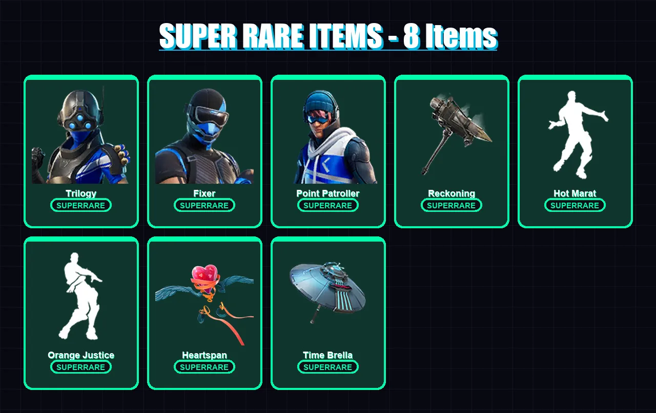 [PC/XBOX] | Trilogy | Fixer | Point Patroller | Hybrid | Catalyst | 67 skin | 60 pickaxe | 73 emote | 68 glider | Lv795