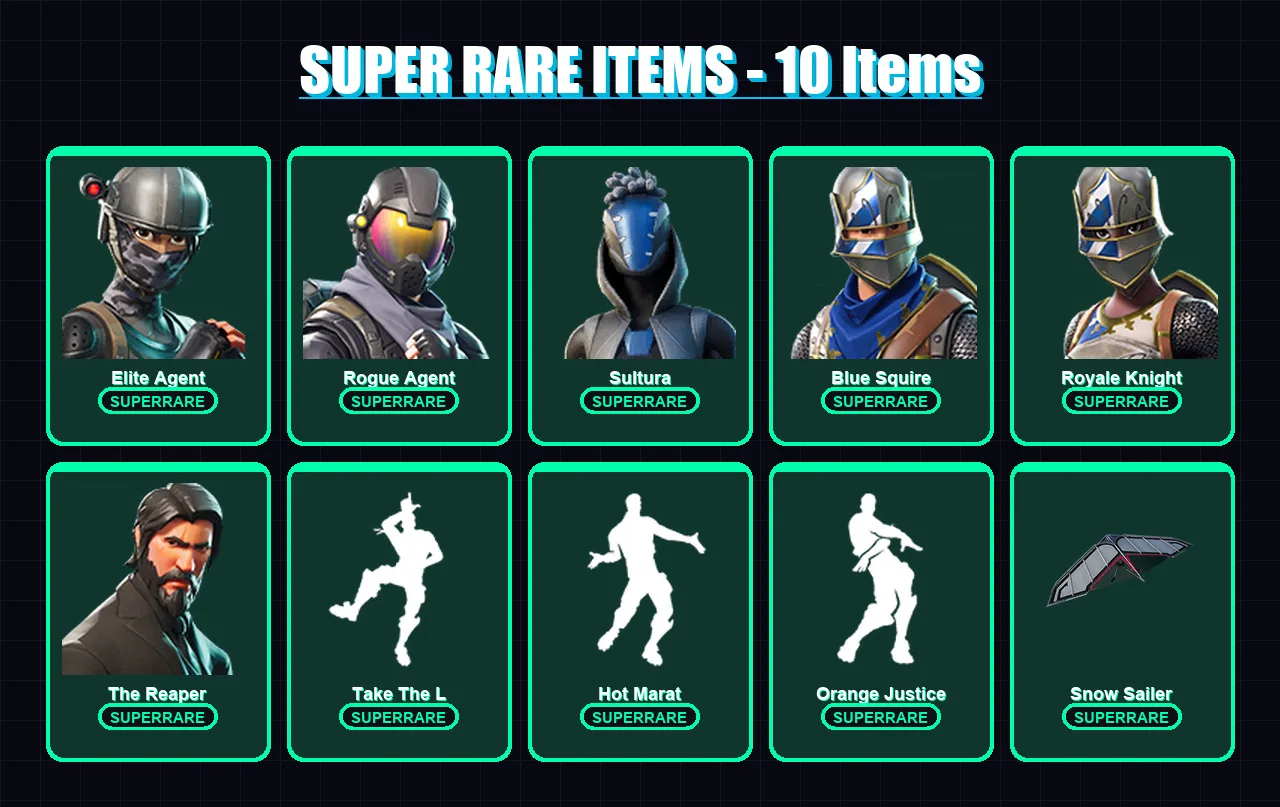 [PS4/PS5/XBOX/PC] | Elite Agent | Rogue Agent | Sultura | Blue Squire | Royale Knight | 19 skin | 18 pickaxe | 32 emote | 34 glider | Lv524