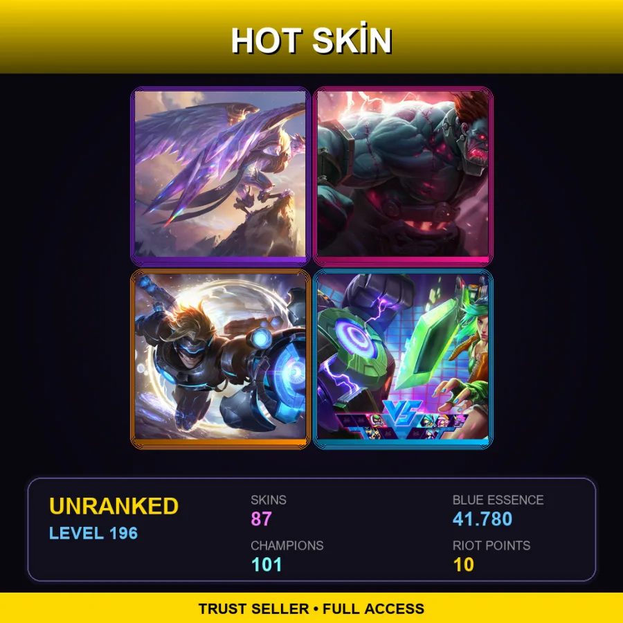 LAN | Lv196 | Unranked | 87 Skin | 101 Champ — Bewitching Neeko