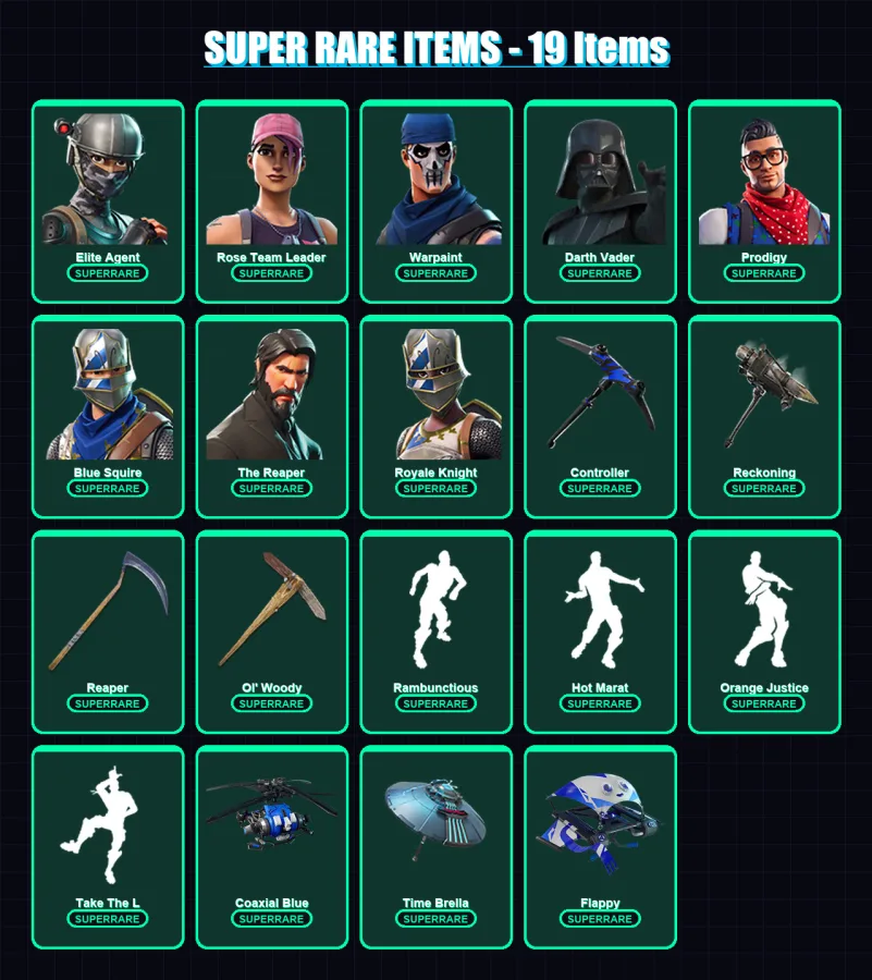 [PS4/PS5/XBOX/PC] | Elite Agent | Rose Team Leader | Warpaint | Darth Vader | Prodigy | 317 skin | 339 pickaxe | 282 emote | 285 glider | Lv4267 — Game account