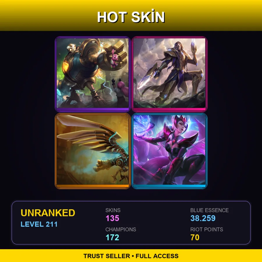LAN | Lv211 | Unranked | 135 Skin | 172 Champ — Battle Academia Garen