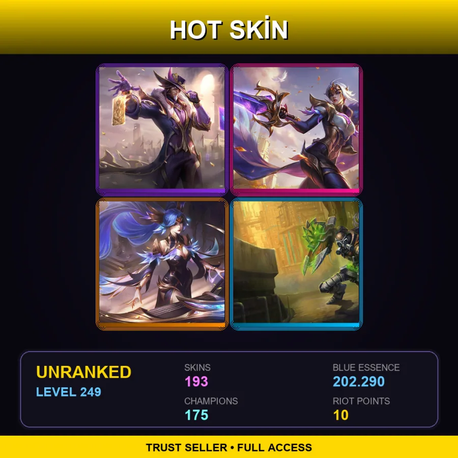 VN | Lv249 | Unranked | 193 Skin | 175 Champ — Mecha Aatrox