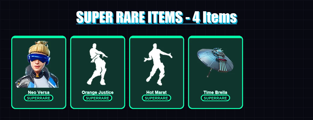 [PS4/PS5/XBOX/PC] | Neo Versa | Crackshot | Zenith | Rox | Catalyst | 53 skin | 39 pickaxe | 70 emote | 58 glider | Lv1043