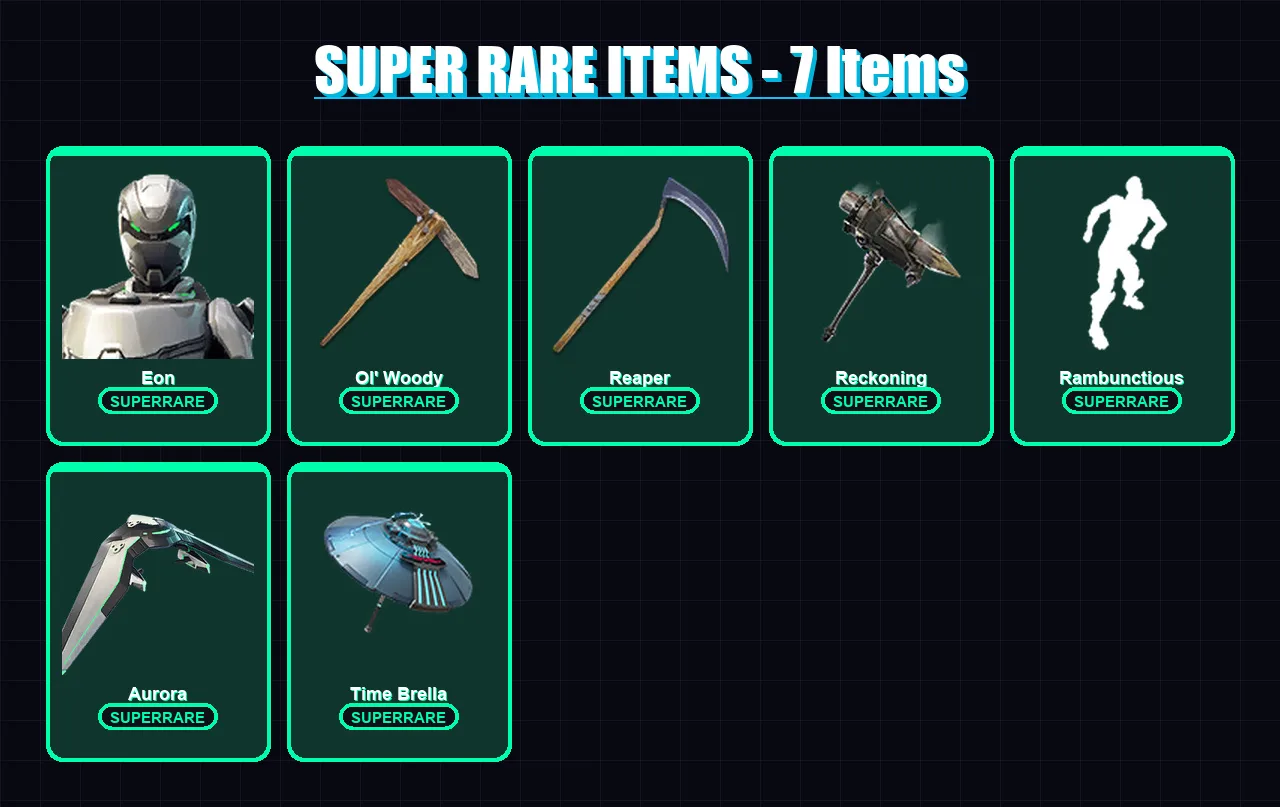 [PC/XBOX/PSN] | Eon | Ruin | Joey | Fusion | Drift | 86 skin | 98 pickaxe | 106 emote | 97 glider | Lv1445