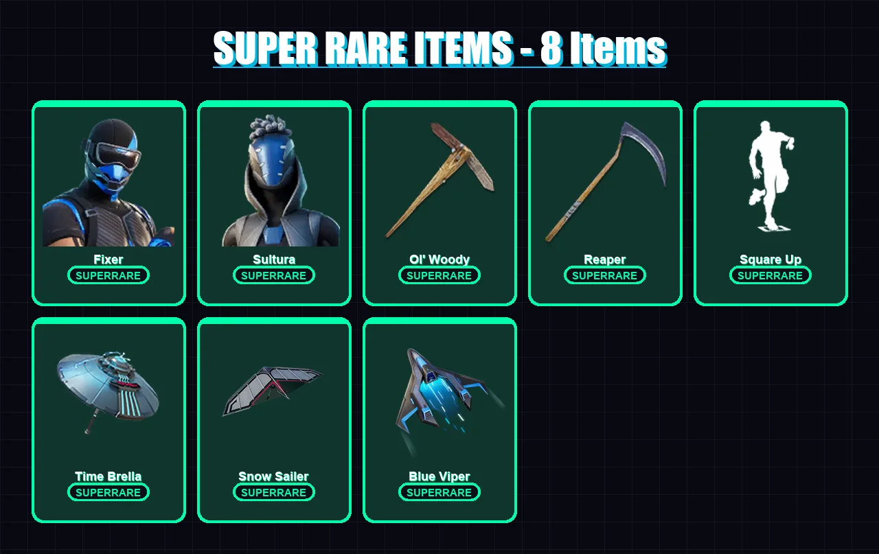 [PS4/PS5/XBOX/PC] | Fixer | Sultura | Fade | Snap | Malik | 44 skin | 96 pickaxe | 60 emote | 84 glider | Lv992