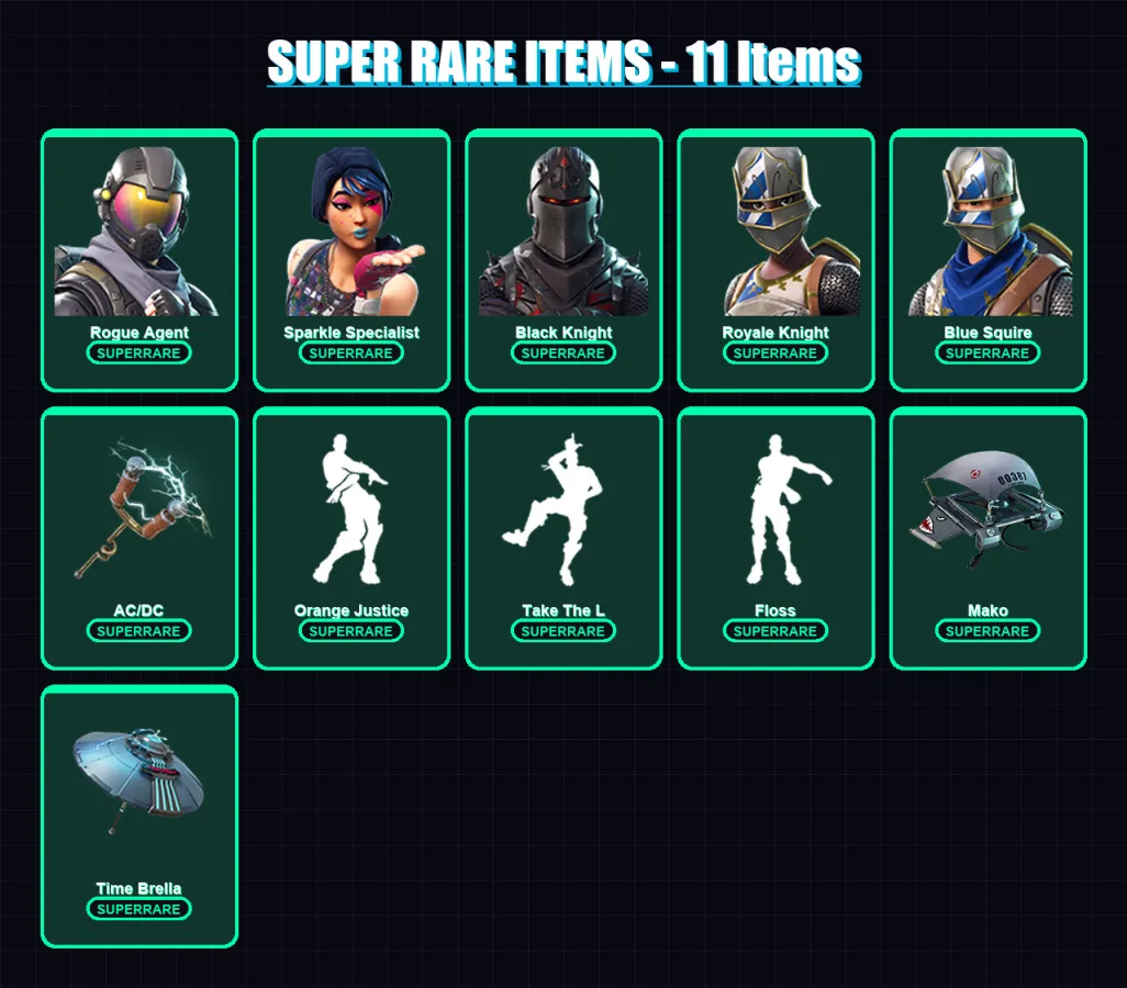 [PS4/PS5/XBOX/PC] | Rogue Agent | Sparkle Specialist | Black Knight | 36 skin | Lv1307