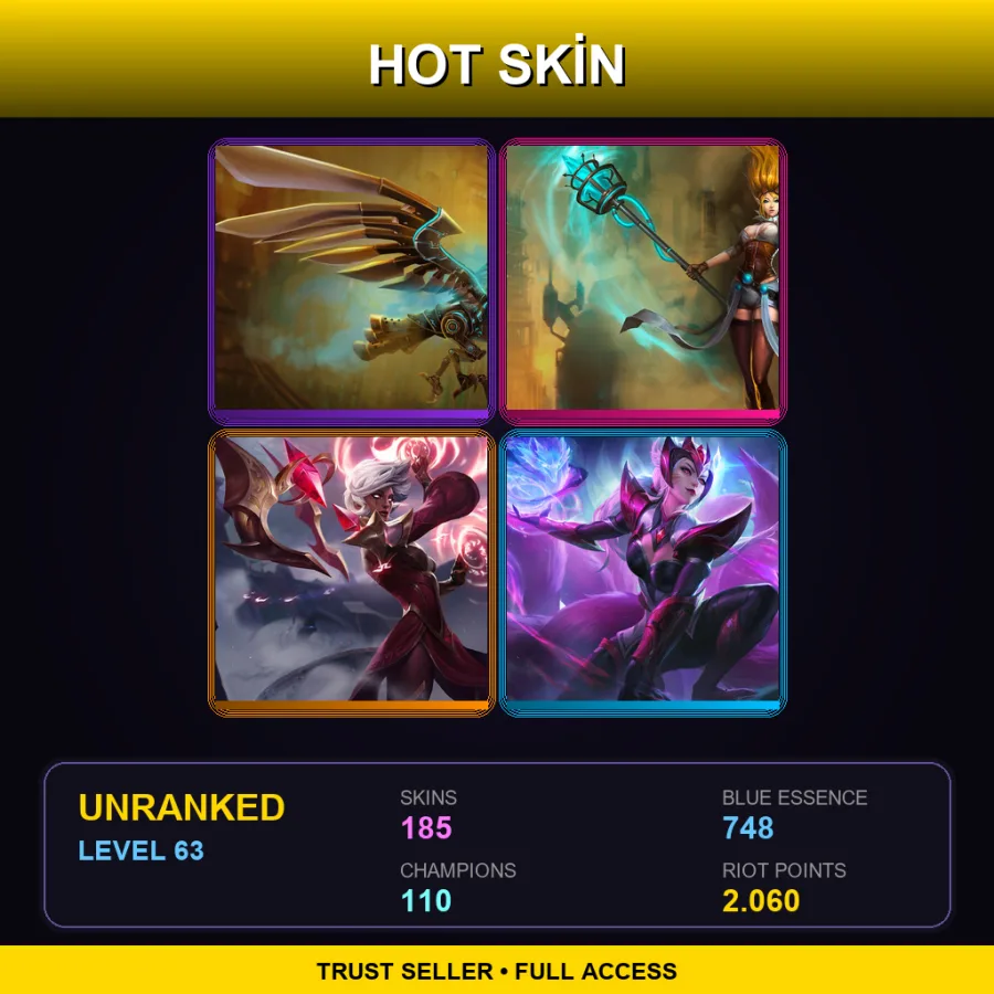 EUNE | Lv63 | Unranked | 185 Skin | 110 Champ — Sweeper Alistar