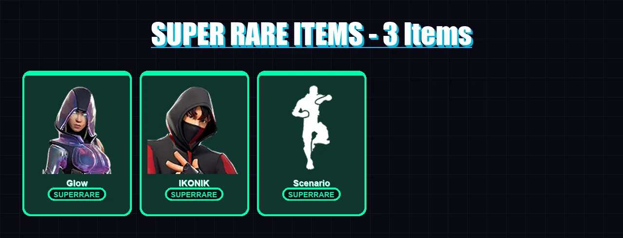 [SWITCH/XBOX/PSN/PC] | Glow | IKONIK | The Scientist | Fusion | Vendetta | 51 skin | 43 pickaxe | 42 emote | 37 glider | Lv490