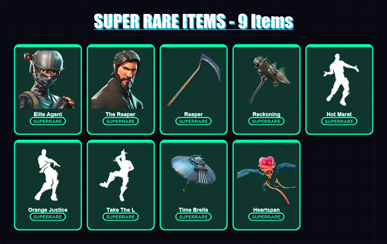 [PC/XBOX/PSN] | Elite Agent | The Reaper | Zenith | Red Knight | Fade | 92 skin | 118 pickaxe | 87 emote | 124 glider | Lv1937