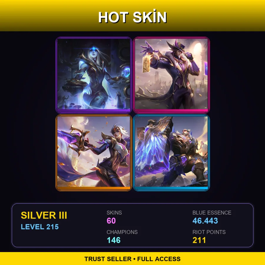 BR | Lv215 | Silver III | 60 Skin | 146 Champ