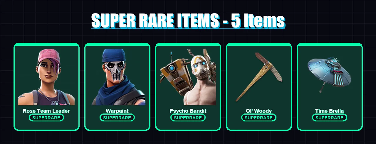 [PC/XBOX/PSN] | Rose Team Leader | Warpaint | Psycho Bandit | Deadpool | Kymera | 94 skin | 122 pickaxe | 132 emote | 96 glider | Lv1148