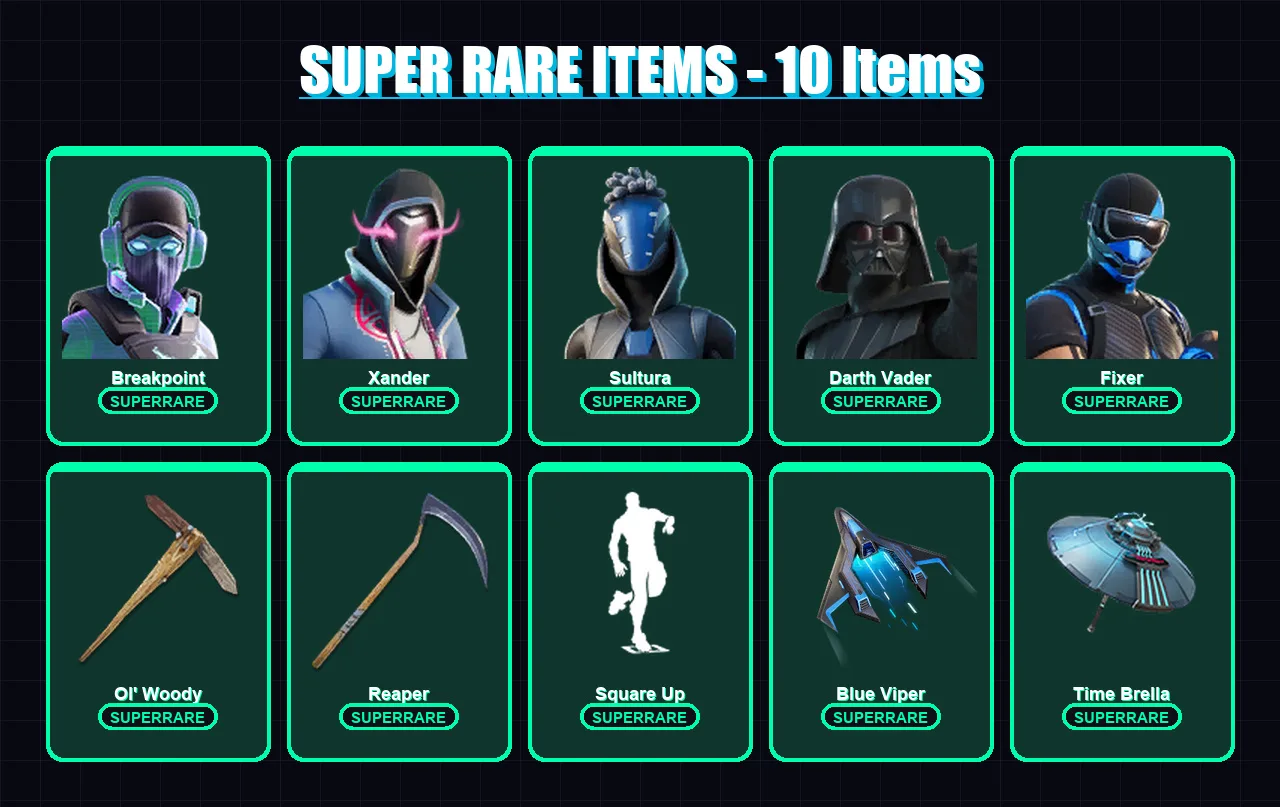 [PS4/PS5/XBOX/PC] | Breakpoint | Xander | Sultura | Darth Vader | Fixer | 236 skin | 221 pickaxe | 178 emote | 153 glider | Lv2492