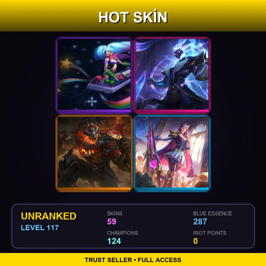 EUNE | Lv117 | Unranked | 59 Skin | 124 Champ — Firecracker Tristana