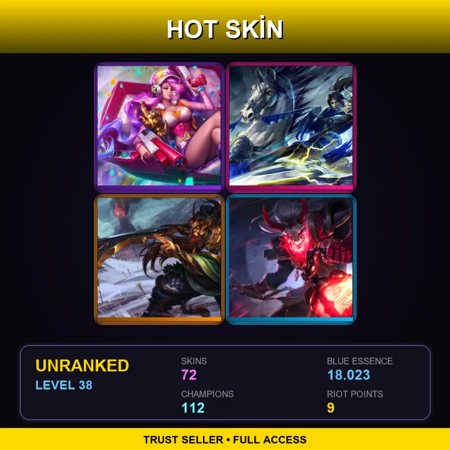 SG | Lv38 | Unranked | 72 Skin | 112 Champ — King Beegar