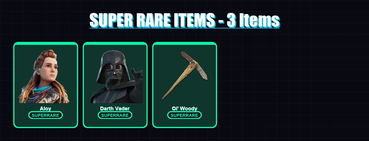 [PC/PSN] | Aloy | Darth Vader | Nezumi | Mizuki | Malik | 129 skin | 134 pickaxe | 132 emote | 90 glider | Lv1494