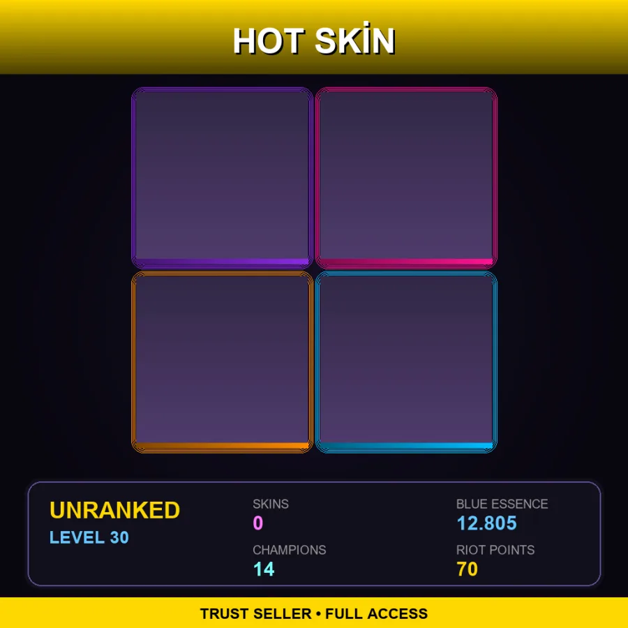 TR | Lv30 | Unranked | 0 Skin | 14 Champ