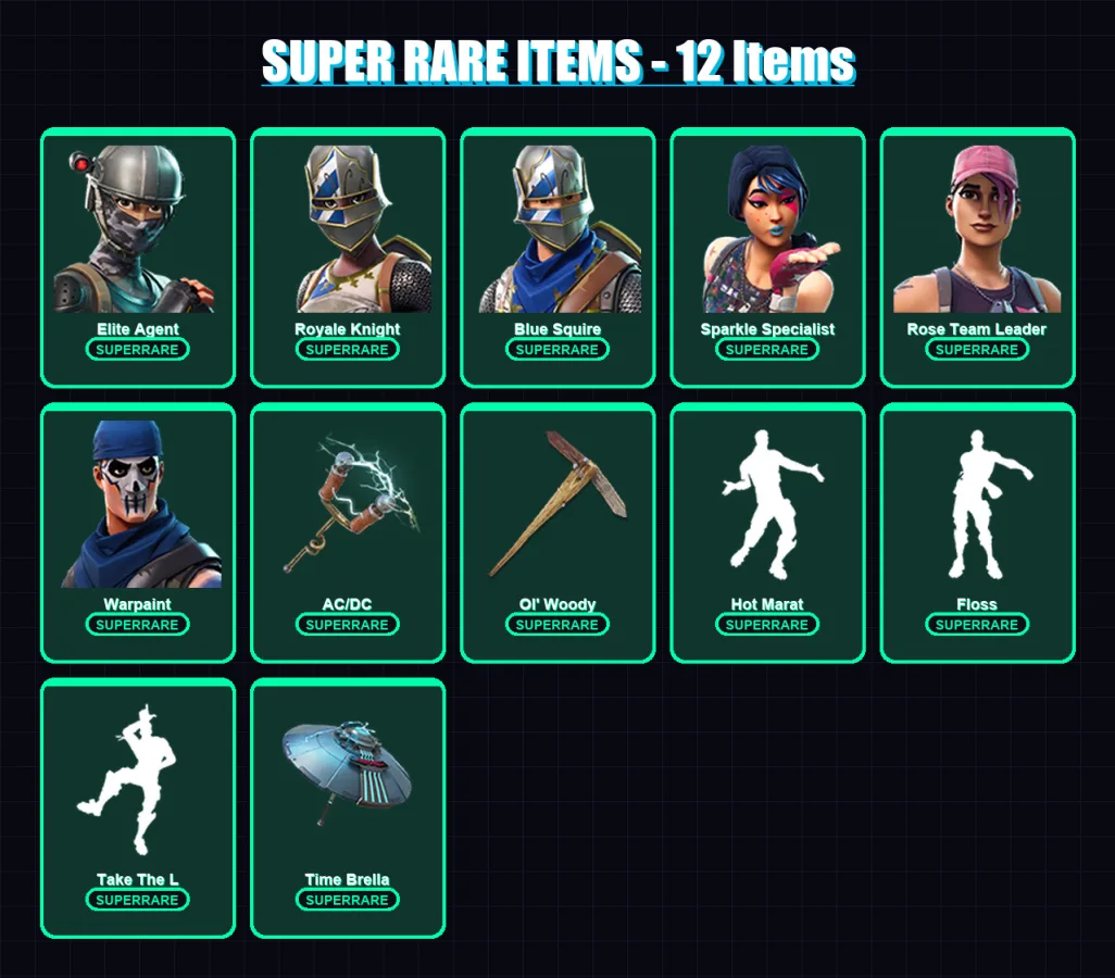 [PC/PSN] | Elite Agent | Royale Knight | Blue Squire | Sparkle Specialist | Rose Team Leader | 19 skin | 24 pickaxe | 44 emote | 29 glider | Lv313 — Fortnite account