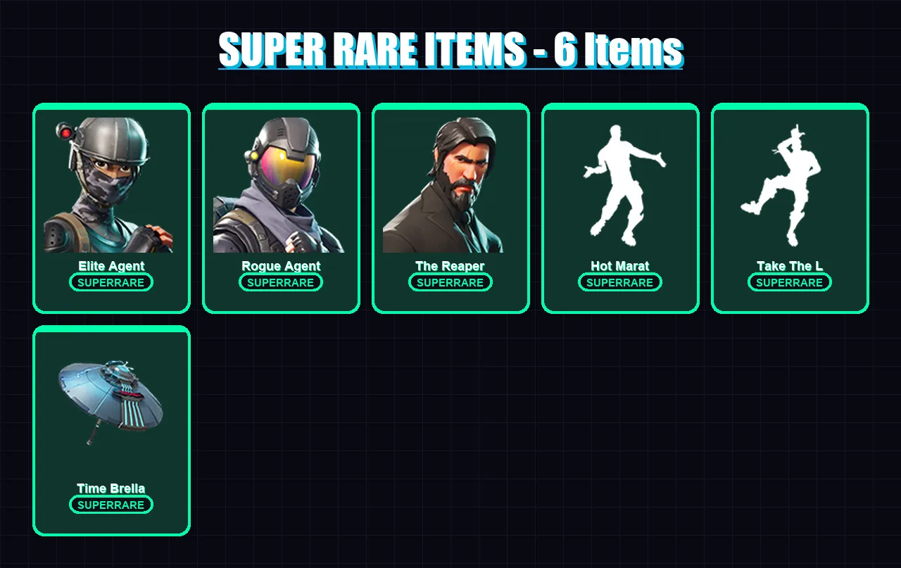 [PC/XBOX/PSN] | Elite Agent | Rogue Agent | The Reaper | Dark Voyager | Ronin | 64 skin | 105 pickaxe | 76 emote | 109 glider | Lv1853 — Fortnite account