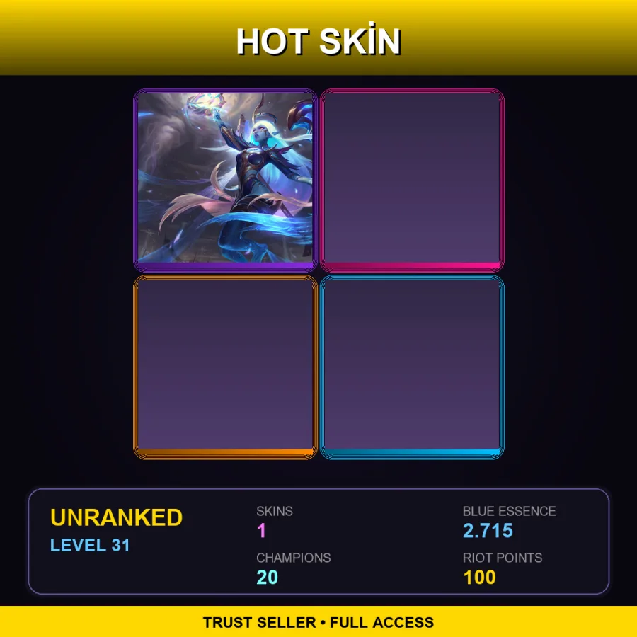 NA | Lv31 | Unranked | 1 Skin | 20 Champ
