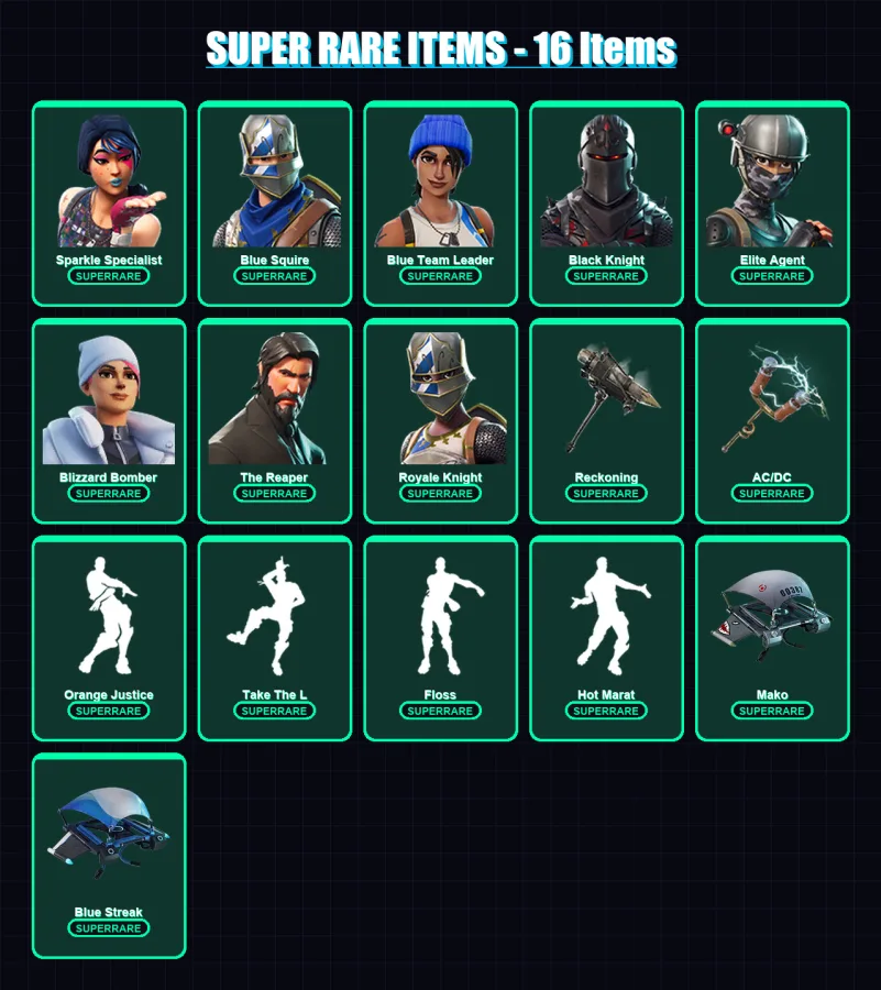 [PS4/PS5/XBOX/PC] | Sparkle Specialist | Blue Squire | Blue Team Leader | 107 skin | Lv1532