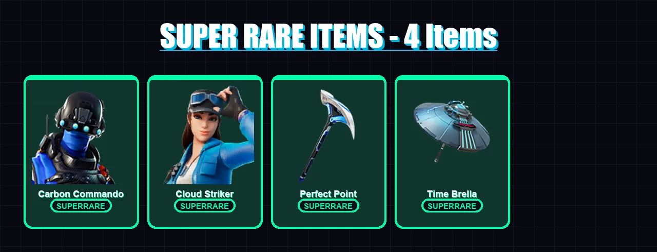 [PS4/PS5/XBOX/PC] | Carbon Commando | Cloud Striker | Mandalorian | The Origin | The Imagined | 44 skin | 73 pickaxe | 60 emote | 64 glider | Lv952