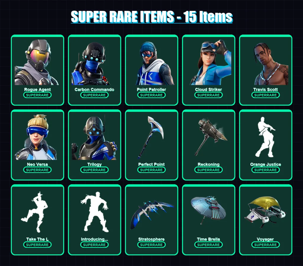 [PS4/PS5/XBOX/PC] | Rogue Agent | Carbon Commando | Point Patroller | 103 skin | Lv1167