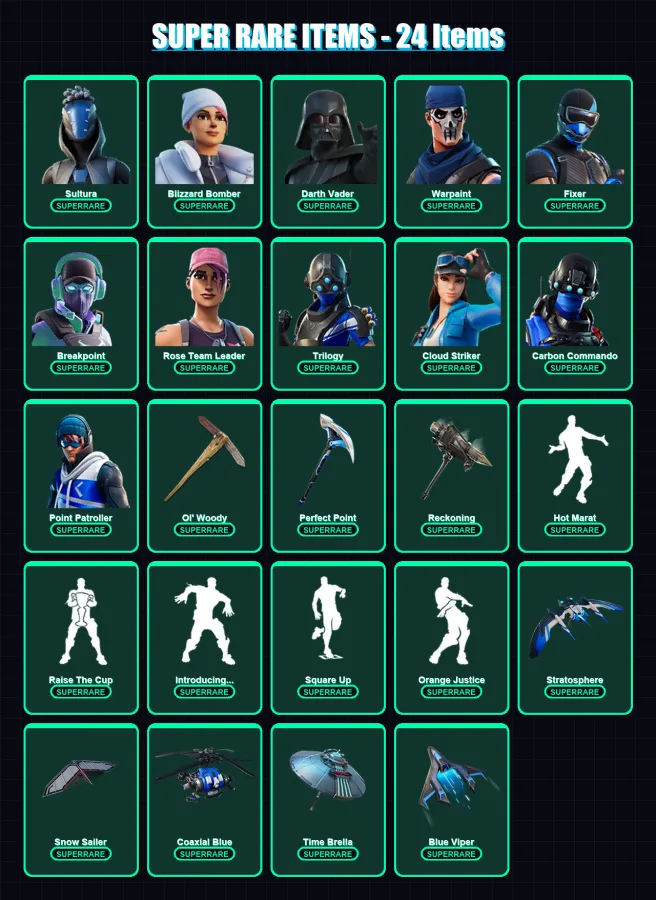 [PS4/PS5/XBOX/PC] | Sultura | Blizzard Bomber | Darth Vader | Warpaint | Fixer | 228 skin | 229 pickaxe | 186 emote | 191 glider | Lv2711 — Fortnite account