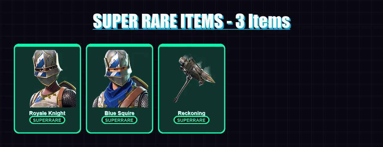 [PC/XBOX/PSN] | Royale Knight | Blue Squire | Carbide | Calamity | Drift | 17 skin | 9 pickaxe | 17 emote | 11 glider | Lv129