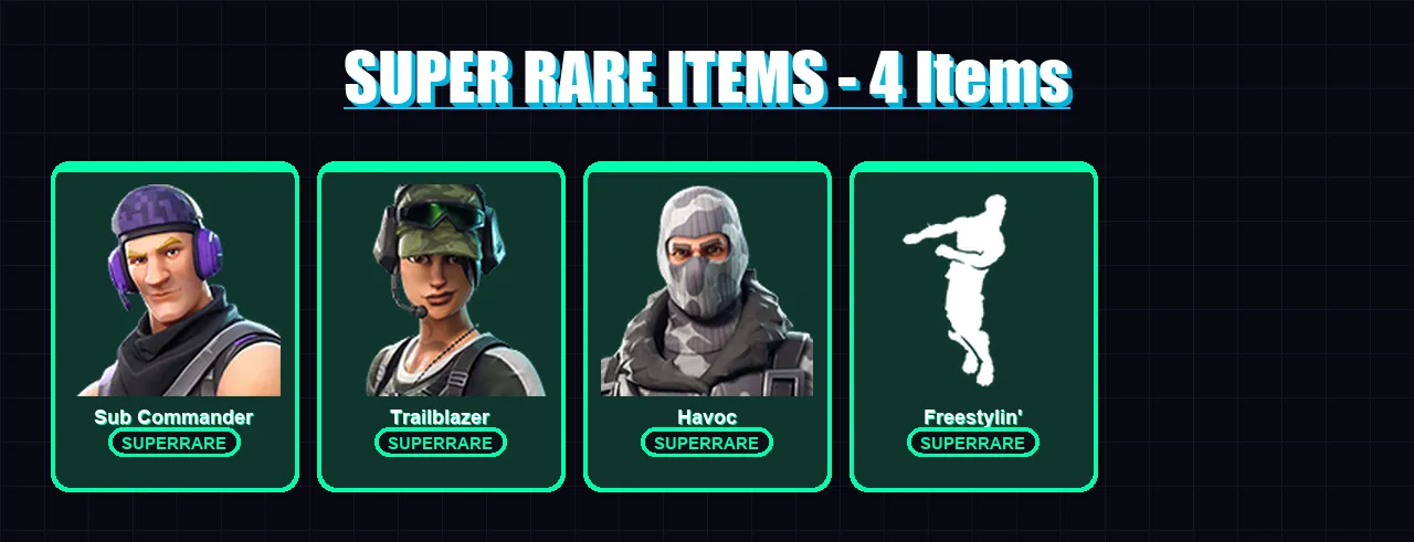 [PC/XBOX/PSN] | Sub Commander | Trailblazer | Havoc | Predator | Raz | 73 skin | 109 pickaxe | 65 emote | 87 glider | Lv1378