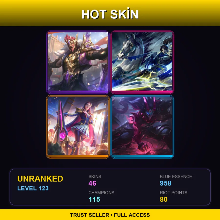 EUNE | Lv123 | Unranked | 46 Skin | 115 Champ — Spirit Blossom Yone