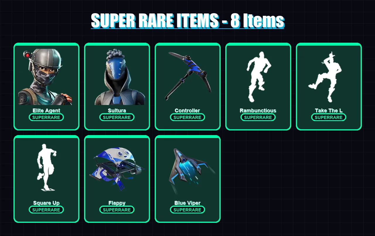 [PC] | Elite Agent | Sultura | Torin | Enforcer | Deadpool | 82 skin | 75 pickaxe | 84 emote | 78 glider | Lv1173