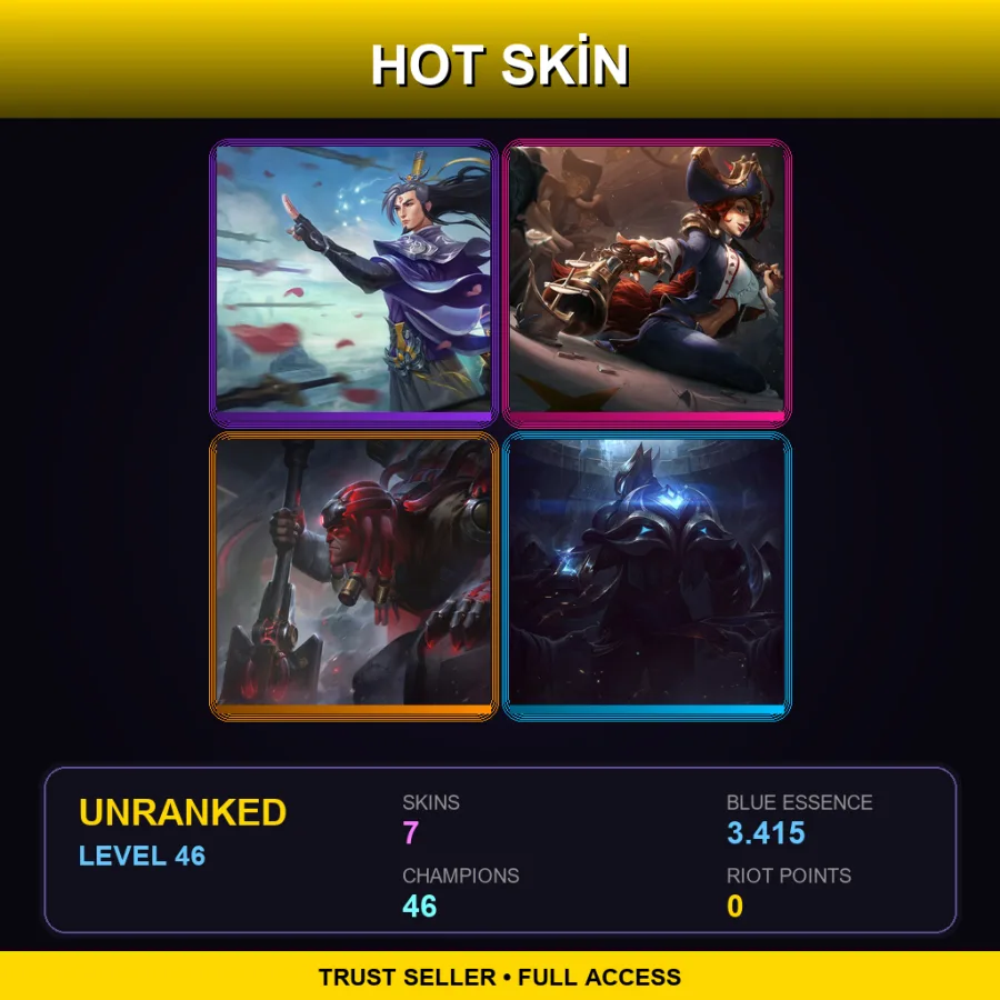 EUW | Lv46 | Unranked | 7 Skin | 46 Champ — Waterloo Miss Fortune