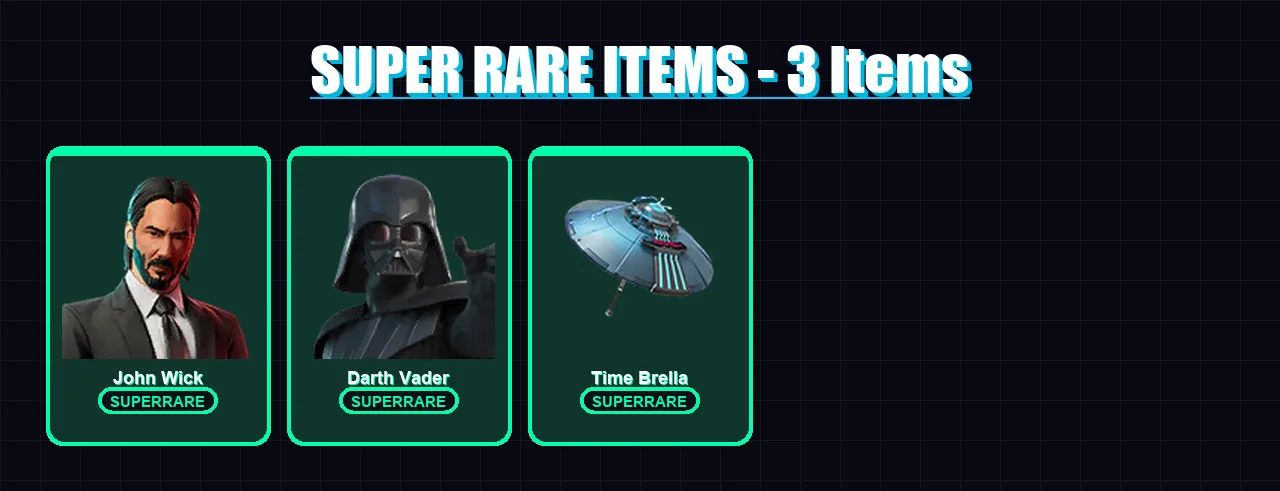 [PC/PSN] | John Wick | Darth Vader | Optimus Prime | Ronin | Mizuki | 188 skin | 220 pickaxe | 180 emote | 178 glider | Lv2924