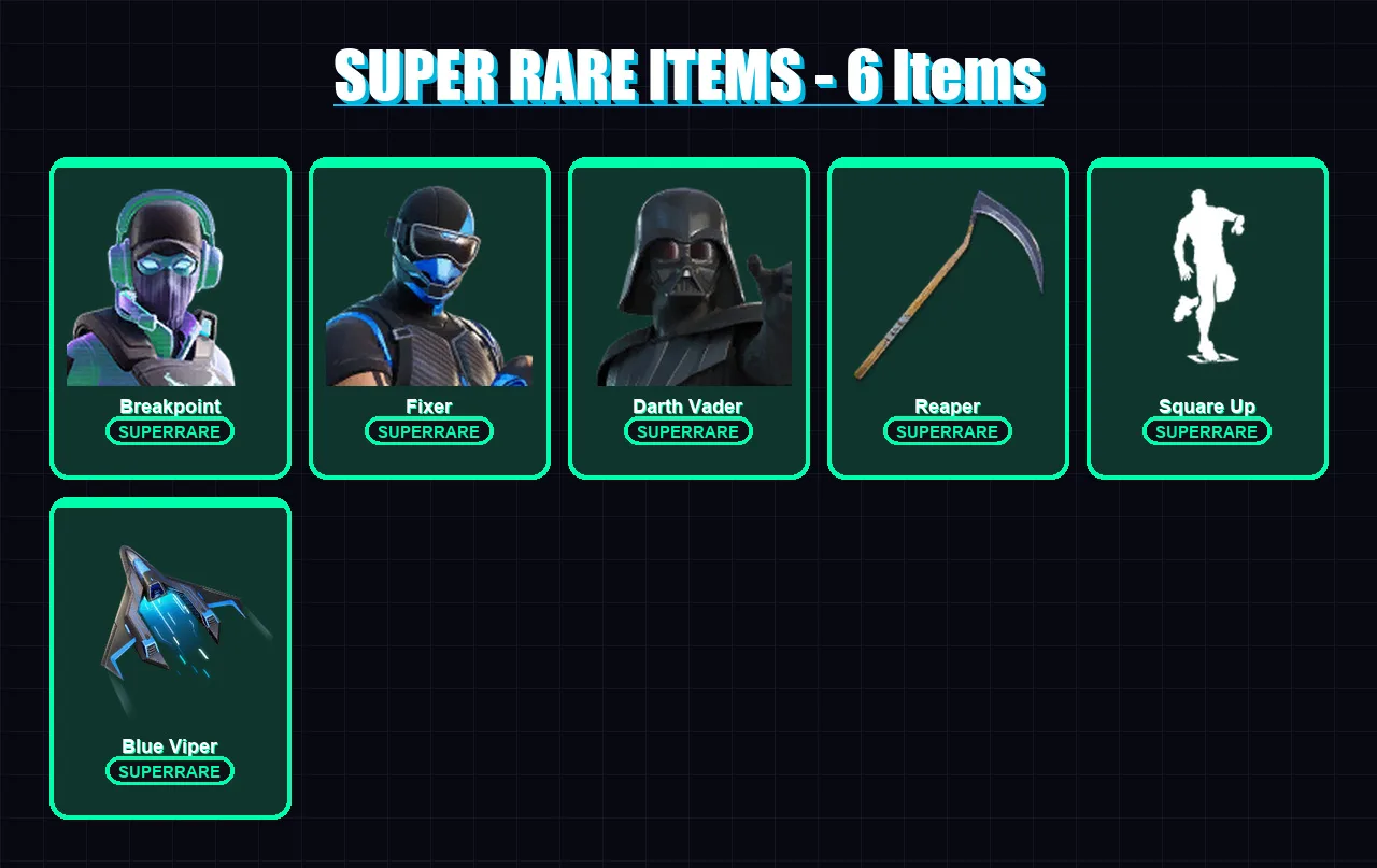 [PS4/PS5/XBOX/PC] | Breakpoint | Fixer | Darth Vader | Vi | Kymera | 153 skin | 203 pickaxe | 122 emote | 150 glider | Lv2940