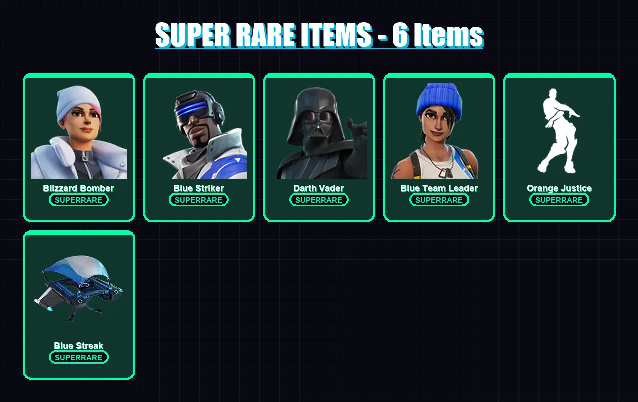 [PS4/PS5/XBOX/PC] | Blizzard Bomber | Blue Striker | Darth Vader | 70 skin | Lv709
