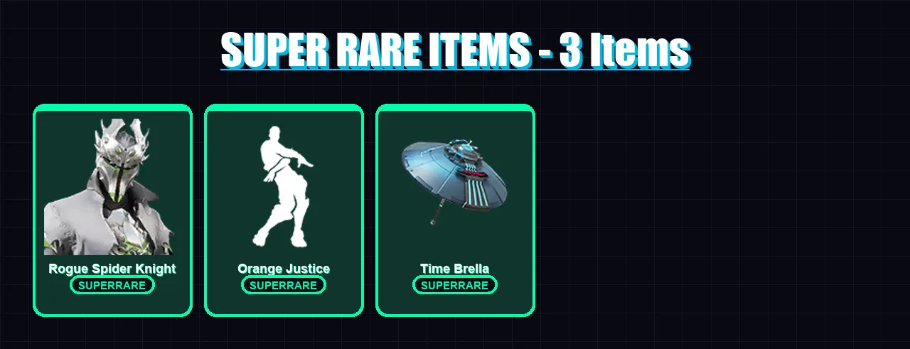 [PC/PSN] | Rogue Spider Knight | Drift | Fade | Ocean | Huntress | 8 skin | 9 pickaxe | 20 emote | 20 glider | Lv326