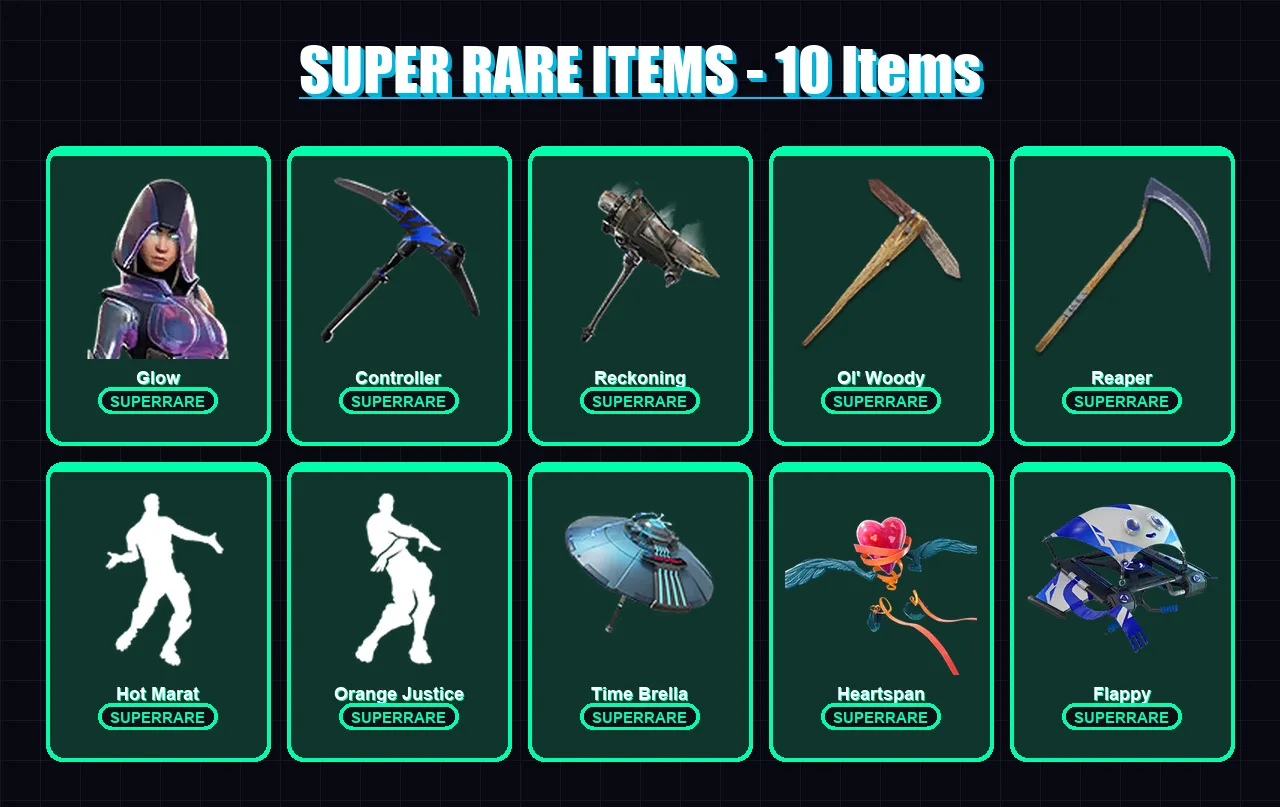 [PC/XBOX/PSN] | Glow | Enforcer | Zenith | Dire | Singularity | 100 skin | 102 pickaxe | 100 emote | 90 glider | Lv1159