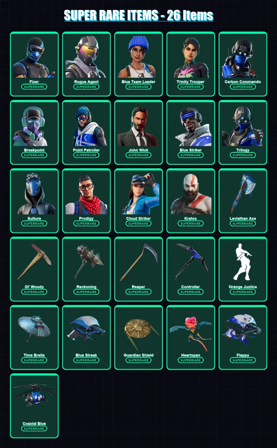 [PS4/PS5/XBOX/PC] | Fixer | Rogue Agent | Blue Team Leader | 279 skin | Lv3405