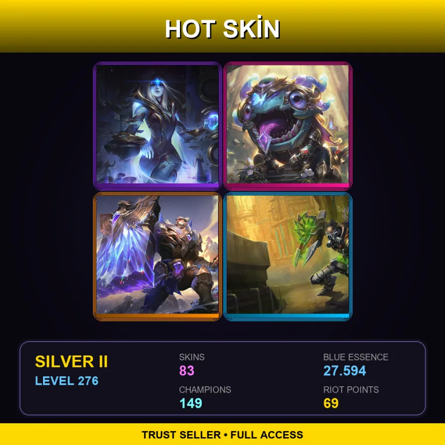 LAS | Lv276 | Silver II | 83 Skin | 149 Champ