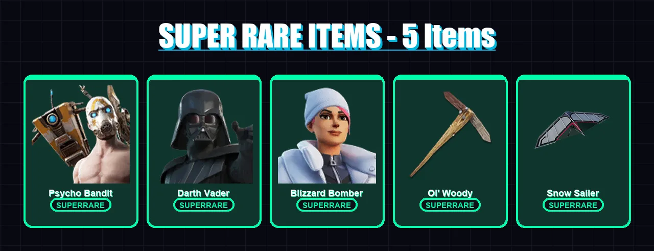 [PC/XBOX/PSN] | Psycho Bandit | Darth Vader | Blizzard Bomber | Renzo the Destroyer | Malik | 72 skin | 92 pickaxe | 96 emote | 61 glider | Lv976