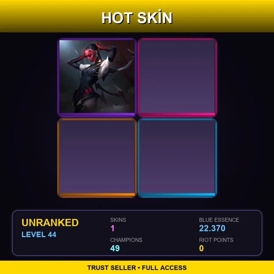 VN | Lv44 | Unranked | 1 Skin | 49 Champ