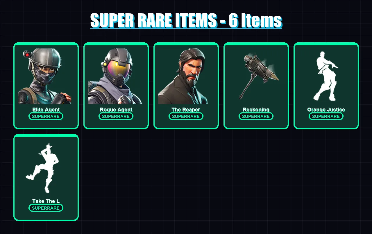 [PC/XBOX] | Elite Agent | Rogue Agent | The Reaper | Zenith | Hybrid | 62 skin | 40 pickaxe | 78 emote | 53 glider | Lv740 — Fortnite account