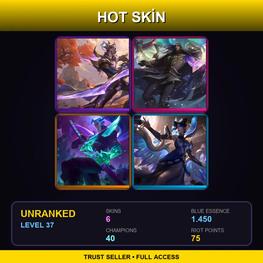 EUW | Lv37 | Unranked | 6 Skin | 40 Champ — Winterblessed Swain